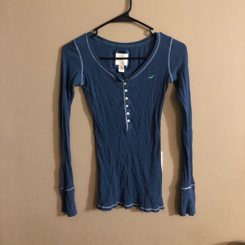 Hollister blue long sleeve T-shirt